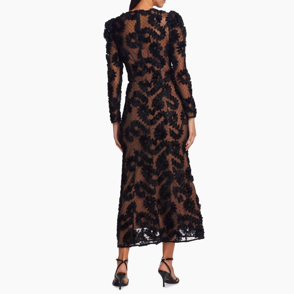 NWT Elliatt Bossa Tulle Floral Appliqué Maxi Dress - Picture 3 of 12